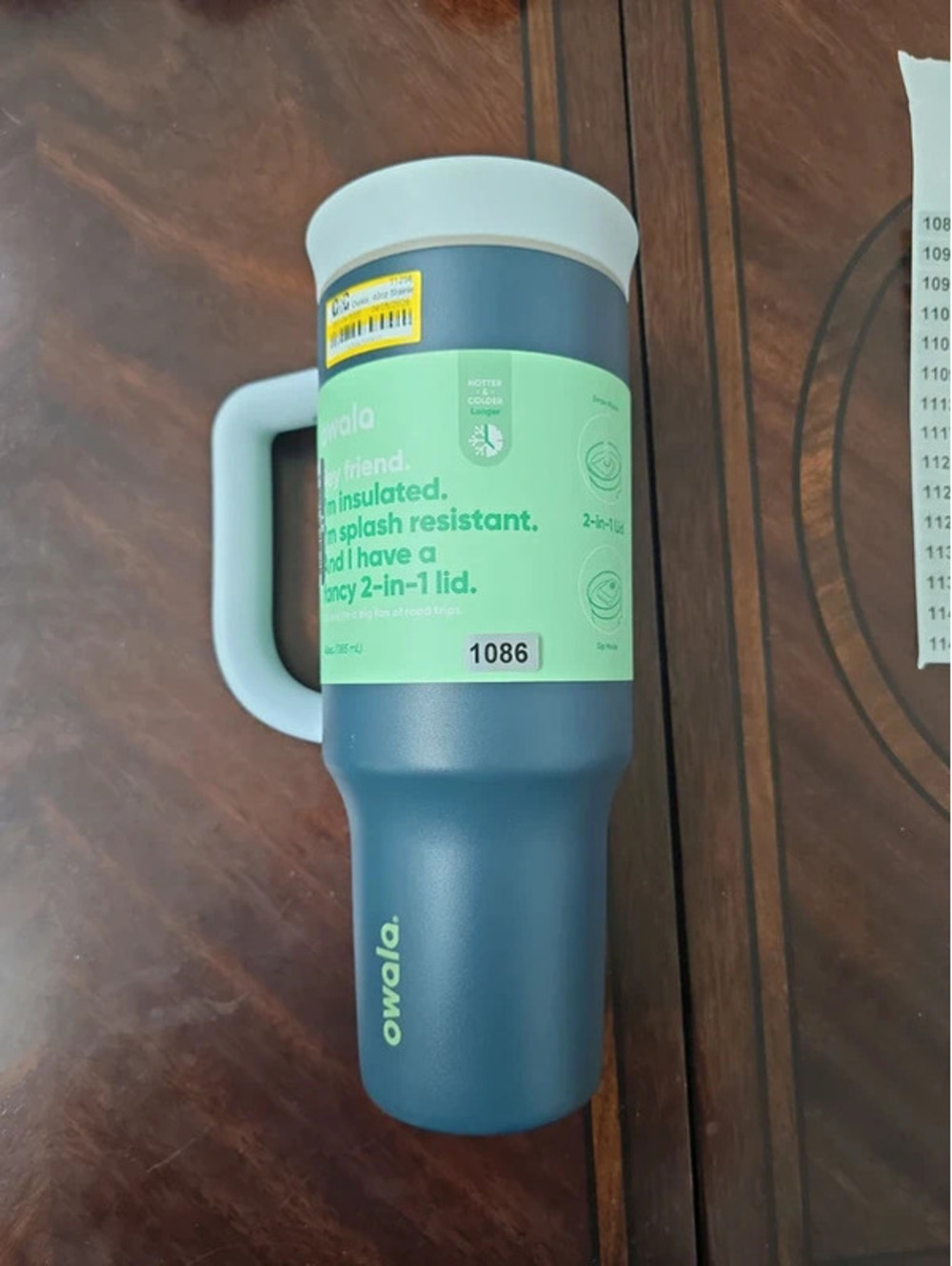 Brand new owala insulated cup forty ounce item 1086 box G4